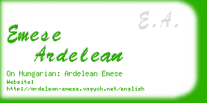 emese ardelean business card